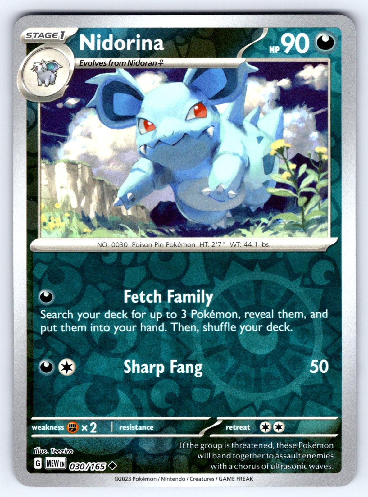 Nidorina #030 — 151 (Reverse Holo)