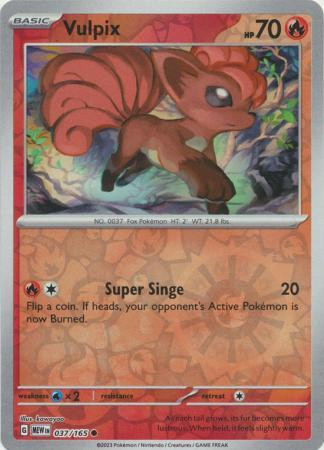 Vulpix #037 — 151 (Reverse Holo)