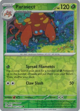 Parasect #047 — 151 (Reverse Holo)