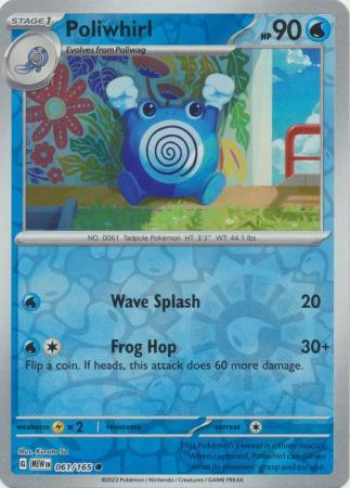 Poliwhirl #061 — 151 (Reverse Holo)