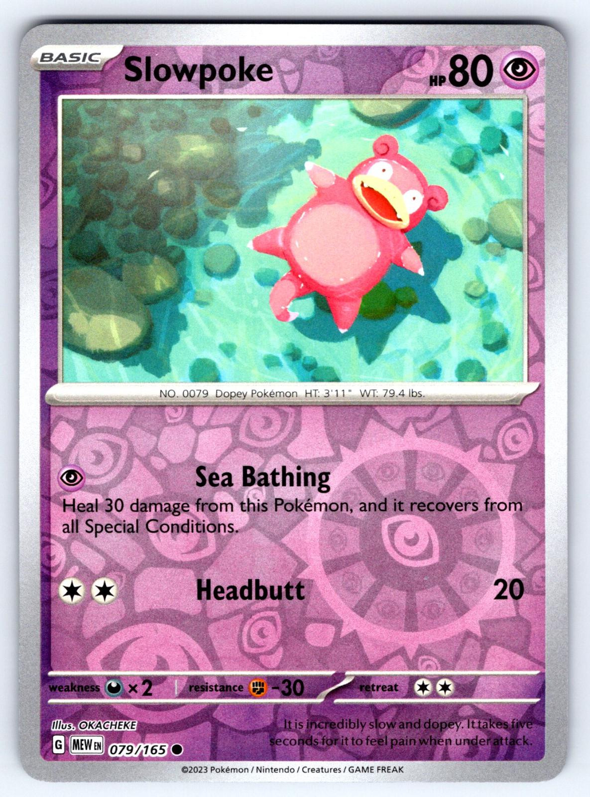 Slowpoke #079 — 151 (Reverse Holo)