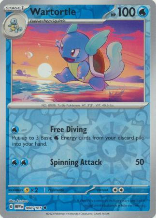 Wartortle #008 — 151 (Reverse Holo)