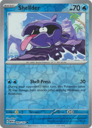 Shellder #090 — 151 (Reverse Holo)
