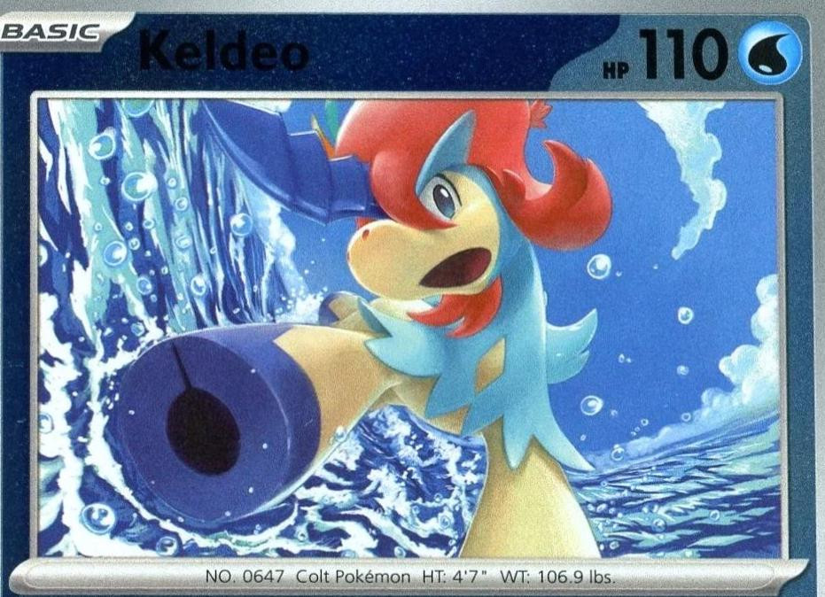 Keldeo #019 — Chaos Rising (Reverse Holo)