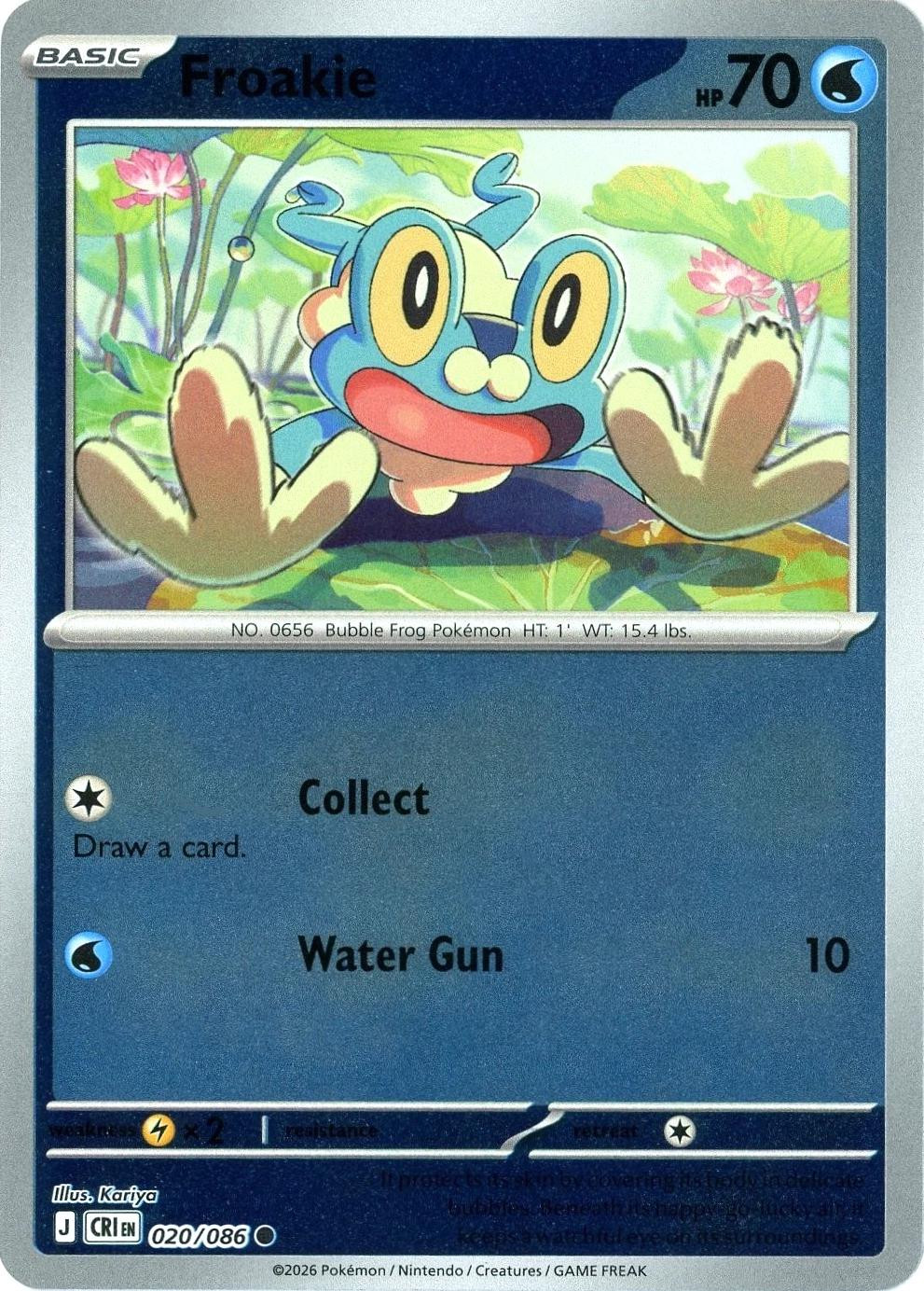 Froakie #020 — Chaos Rising (Reverse Holo)