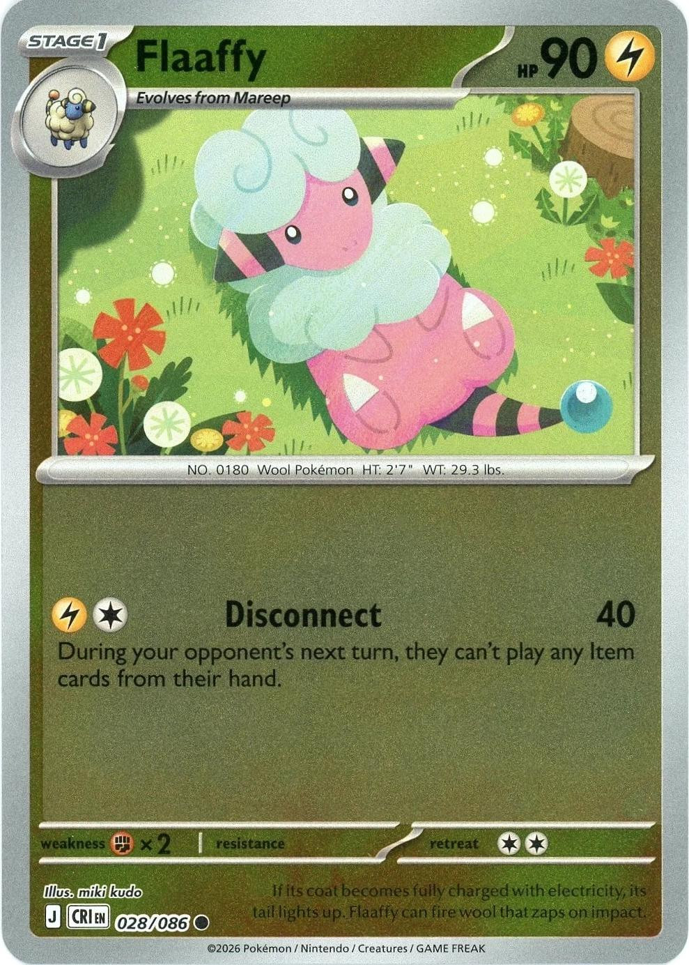 Flaaffy #028 — Chaos Rising (Reverse Holo)