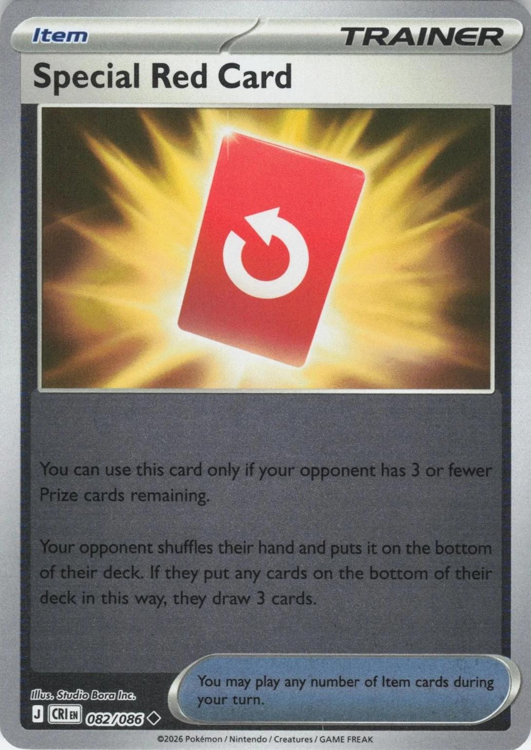 Special Red Card #082 — Chaos Rising (Reverse Holo)
