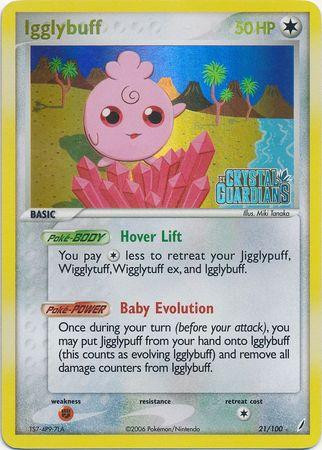Igglybuff #21 — EX Crystal Guardians (Reverse Holo)