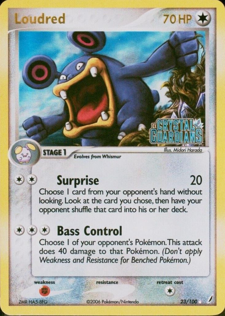 Loudred #23 — EX Crystal Guardians (Reverse Holo)