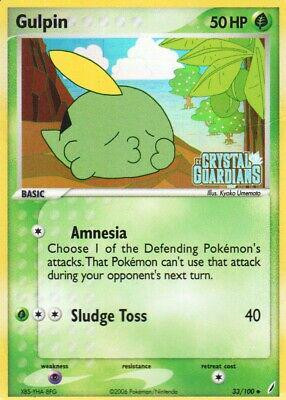 Gulpin #33 — EX Crystal Guardians (Reverse Holo)