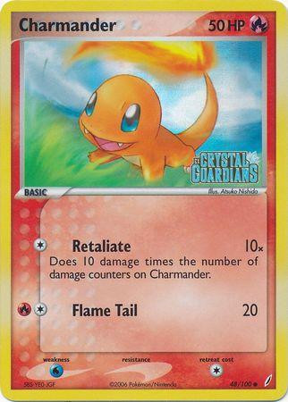 Charmander #48 — EX Crystal Guardians (Reverse Holo)