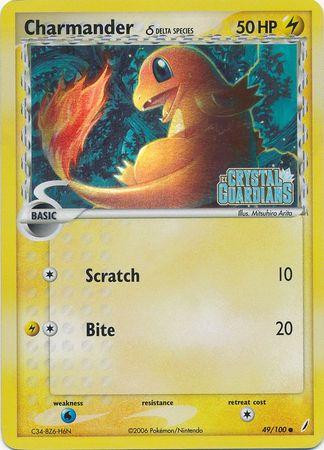 Charmander #49 — EX Crystal Guardians (Reverse Holo)