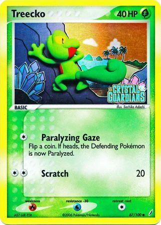 Treecko #67 — EX Crystal Guardians (Reverse Holo)