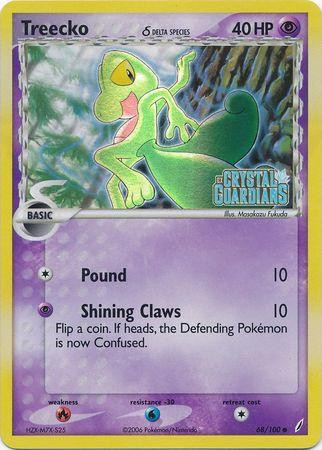 Treecko #68 — EX Crystal Guardians (Reverse Holo)