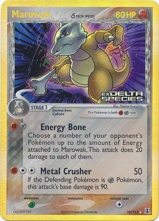 Marowak #10 — EX Delta Species (Reverse Holo)