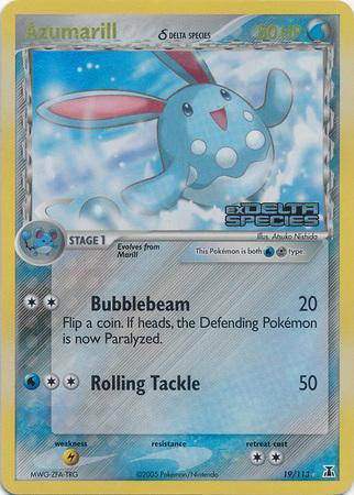 Azumarill #19 — EX Delta Species (Reverse Holo)