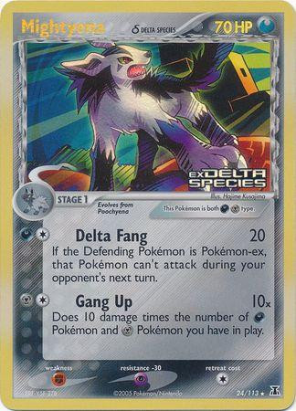 Mightyena #24 — EX Delta Species (Reverse Holo)