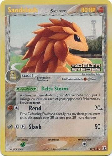 Sandslash #27 — EX Delta Species (Reverse Holo)