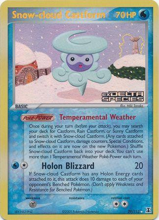 Snow-cloud Castform #29 — EX Delta Species (Reverse Holo)
