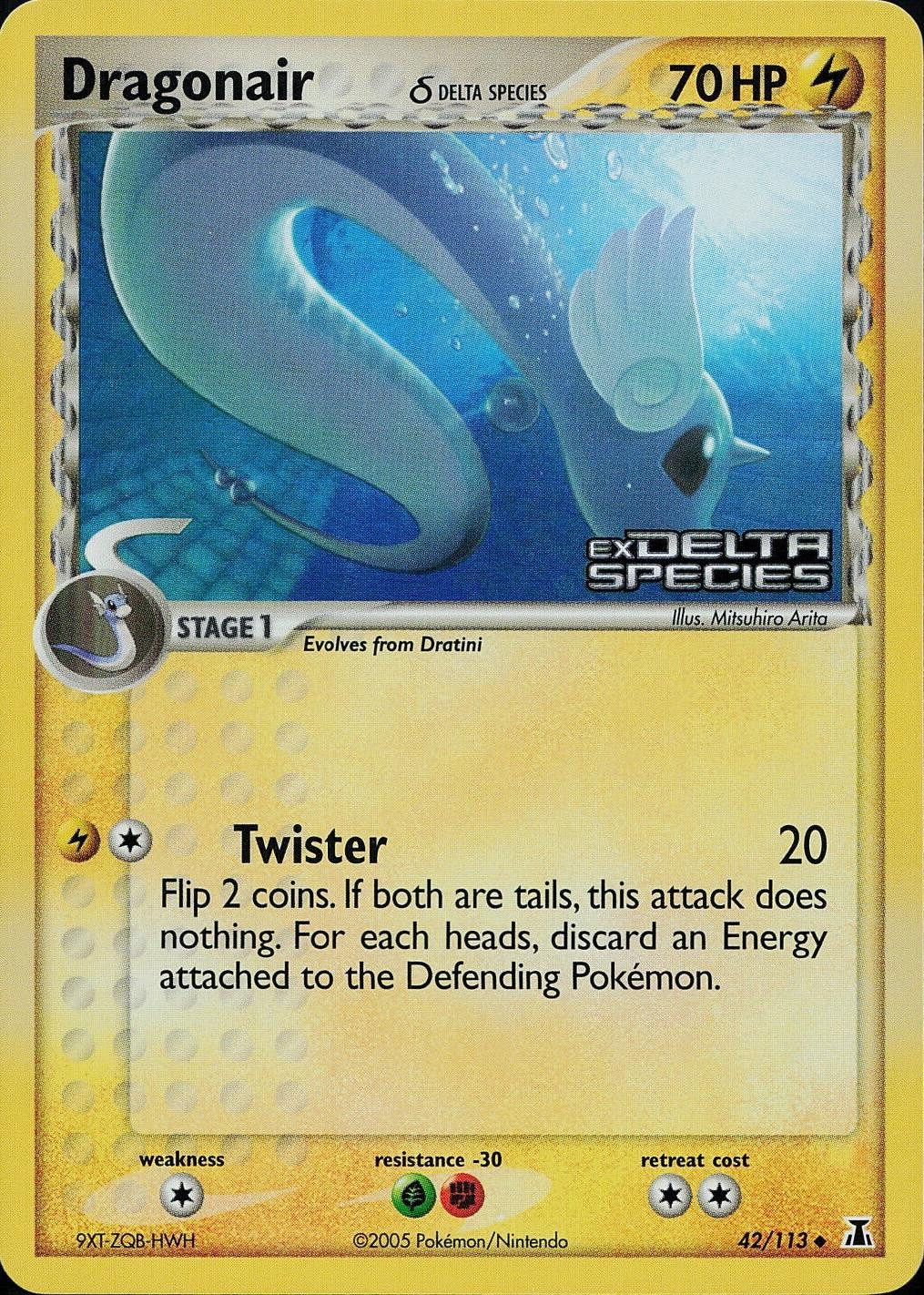 Dragonair #42 — EX Delta Species (Reverse Holo)