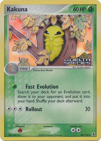 Kakuna #46 — EX Delta Species (Reverse Holo)
