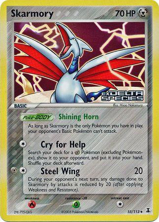 Skarmory #55 — EX Delta Species (Reverse Holo)