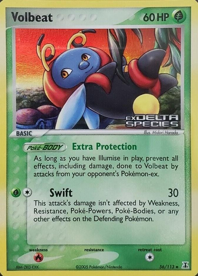 Volbeat #56 — EX Delta Species (Reverse Holo)