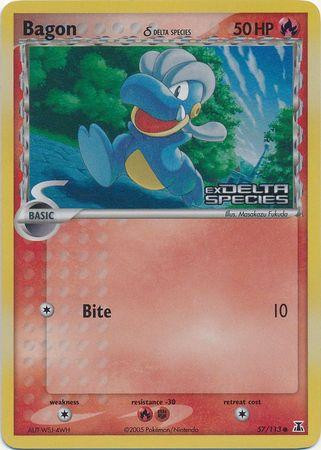 Bagon #57 — EX Delta Species (Reverse Holo)