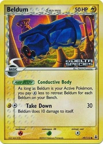 Beldum #59 — EX Delta Species (Reverse Holo)