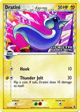 Dratini #65 — EX Delta Species (Reverse Holo)