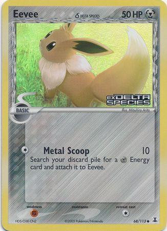 Eevee #68 — EX Delta Species (Reverse Holo)