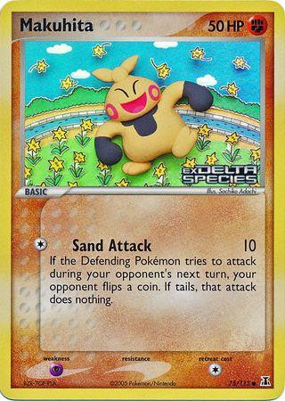 Makuhita #75 — EX Delta Species (Reverse Holo)