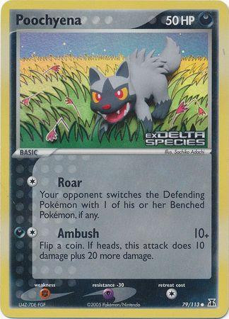 Poochyena #79 — EX Delta Species (Reverse Holo)