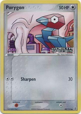 Porygon #80 — EX Delta Species (Reverse Holo)