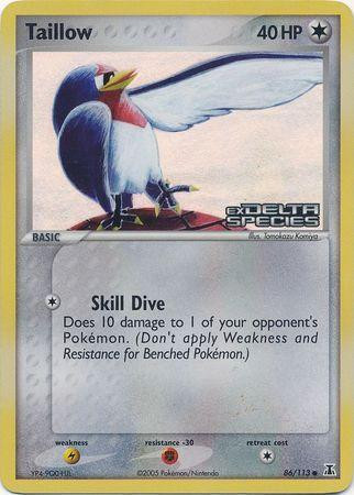 Taillow #86 — EX Delta Species (Reverse Holo)