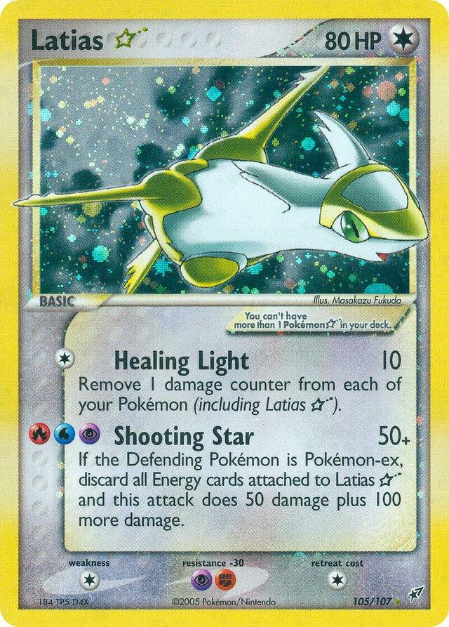 Latias Gold Star #105 — EX Deoxys (Reverse Holo)