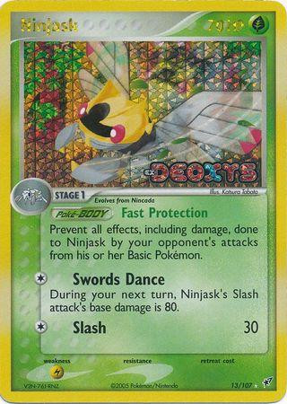 Ninjask #13 — EX Deoxys (Reverse Holo)