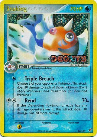 Seaking #24 — EX Deoxys (Reverse Holo)