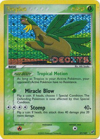Tropius #27 — EX Deoxys (Reverse Holo)