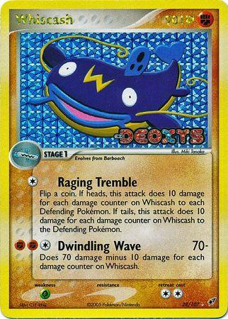 Whiscash #28 — EX Deoxys (Reverse Holo)