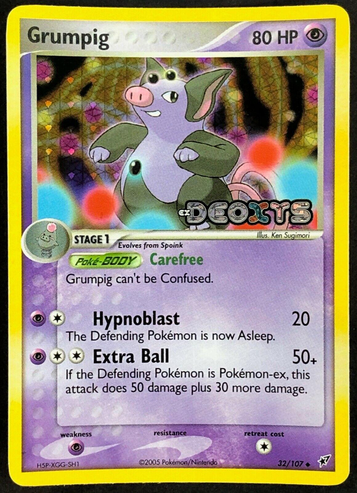 Grumpig #32 — EX Deoxys (Reverse Holo)