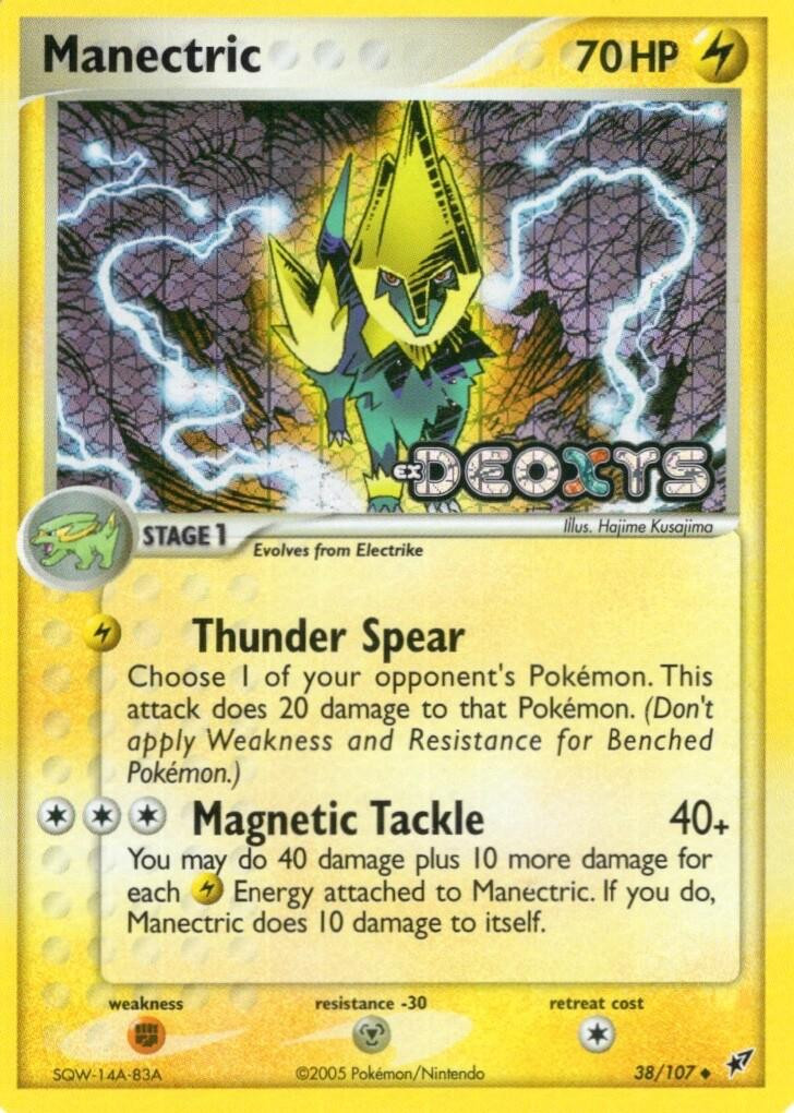 Manectric #38 — EX Deoxys (Reverse Holo)