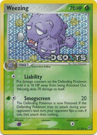 Weezing #51 — EX Deoxys (Reverse Holo)