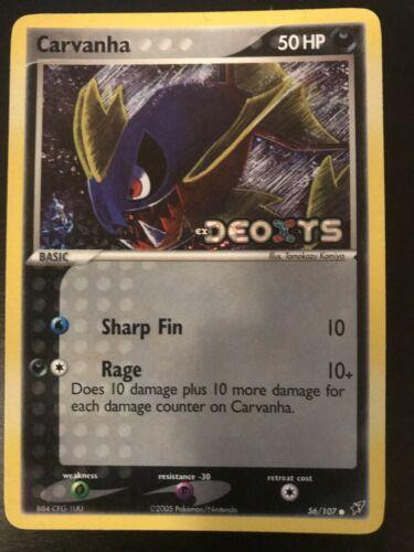Carvanha #56 — EX Deoxys (Reverse Holo)