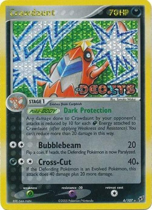 Crawdaunt #6 — EX Deoxys (Reverse Holo)