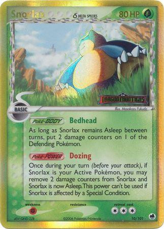 Snorlax #10 — EX Dragon Frontiers (Reverse Holo)