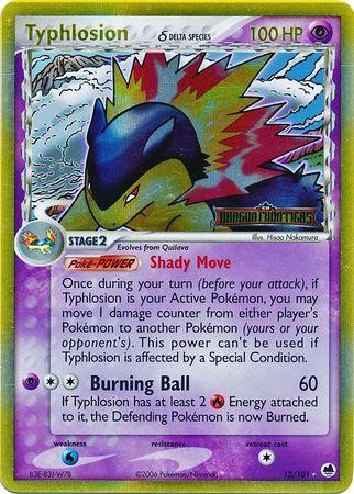 Typhlosion #12 — EX Dragon Frontiers (Reverse Holo)