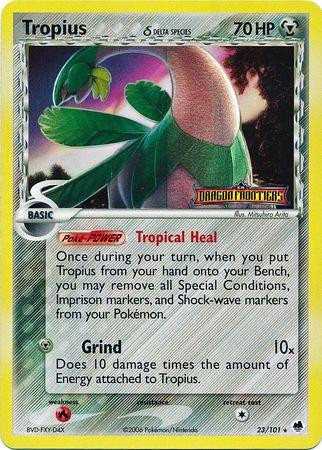 Tropius #23 — EX Dragon Frontiers (Reverse Holo)