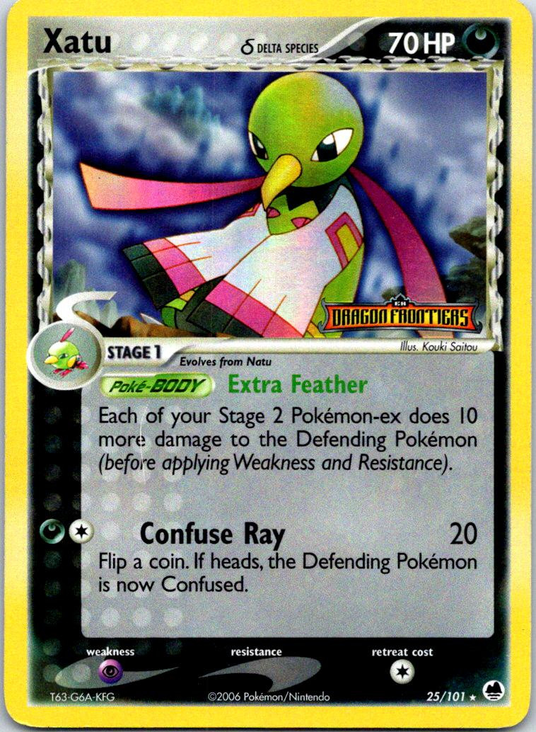 Xatu #25 — EX Dragon Frontiers (Reverse Holo)