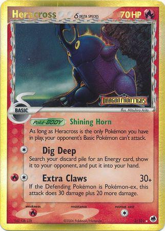 Heracross #3 — EX Dragon Frontiers (Reverse Holo)